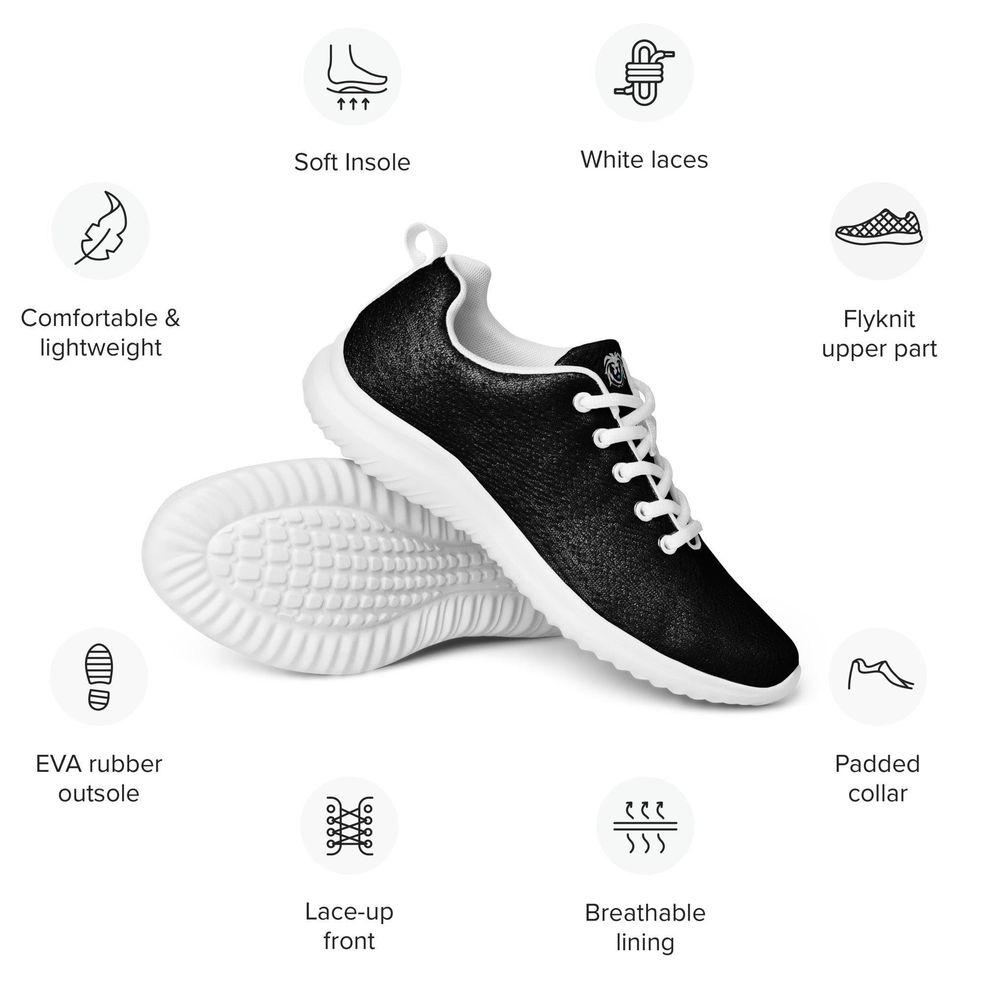 Shoes - Men's Black Athletic