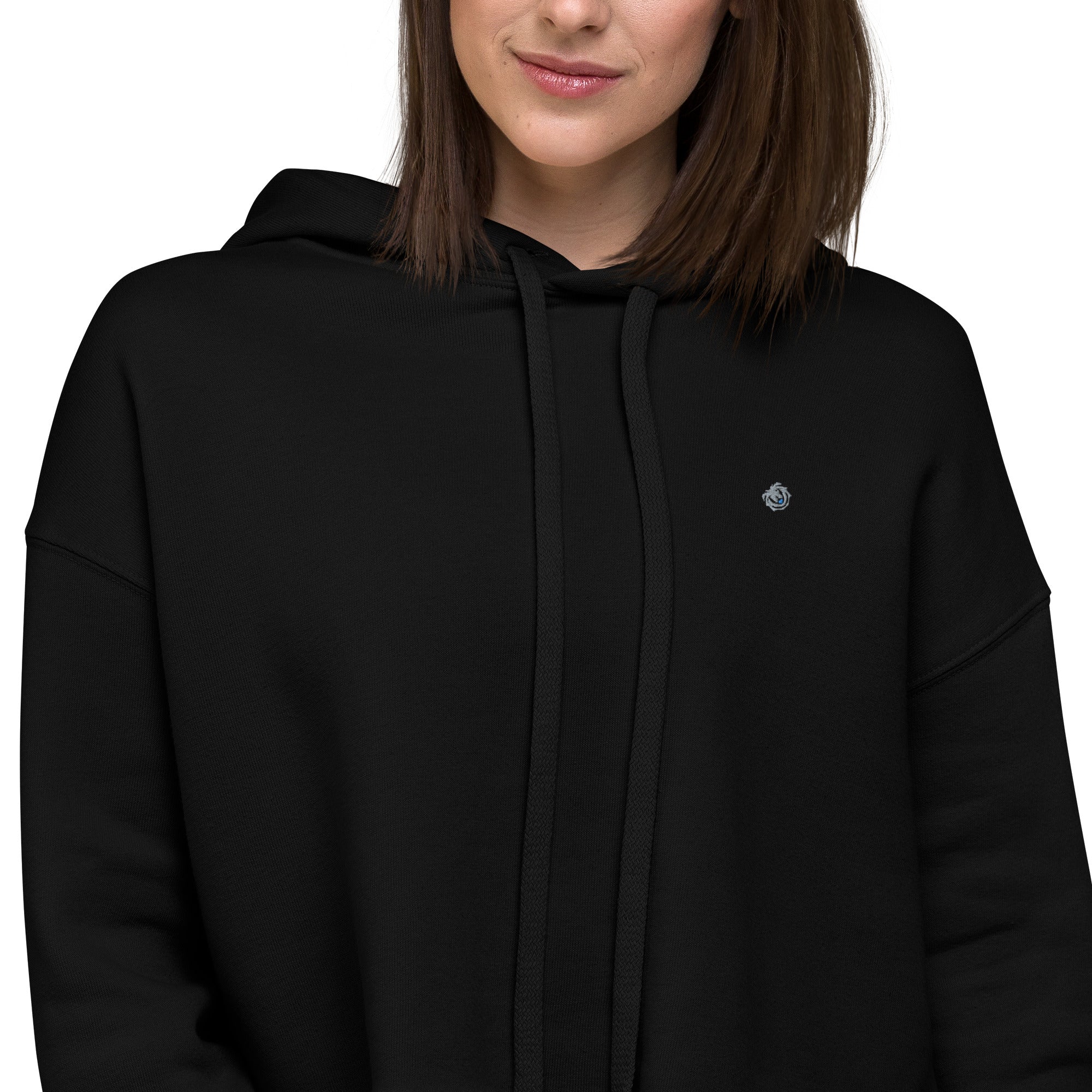 Simple Plain Crop Hoodie