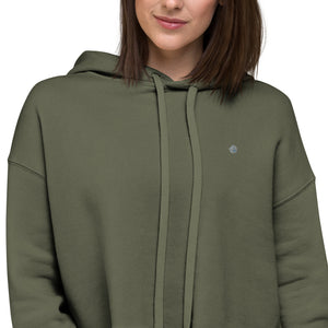 Simple Plain Crop Hoodie