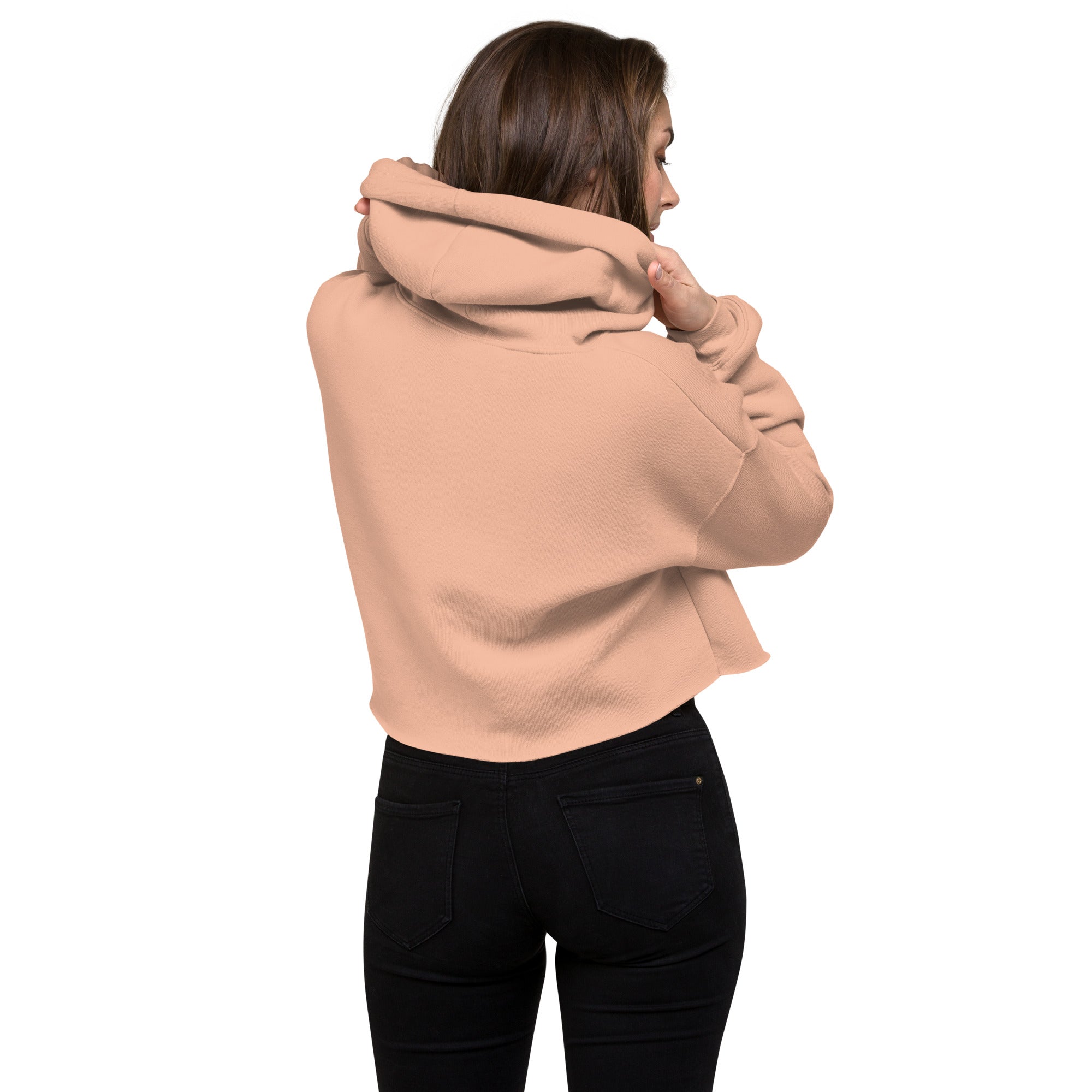 Simple Plain Crop Hoodie