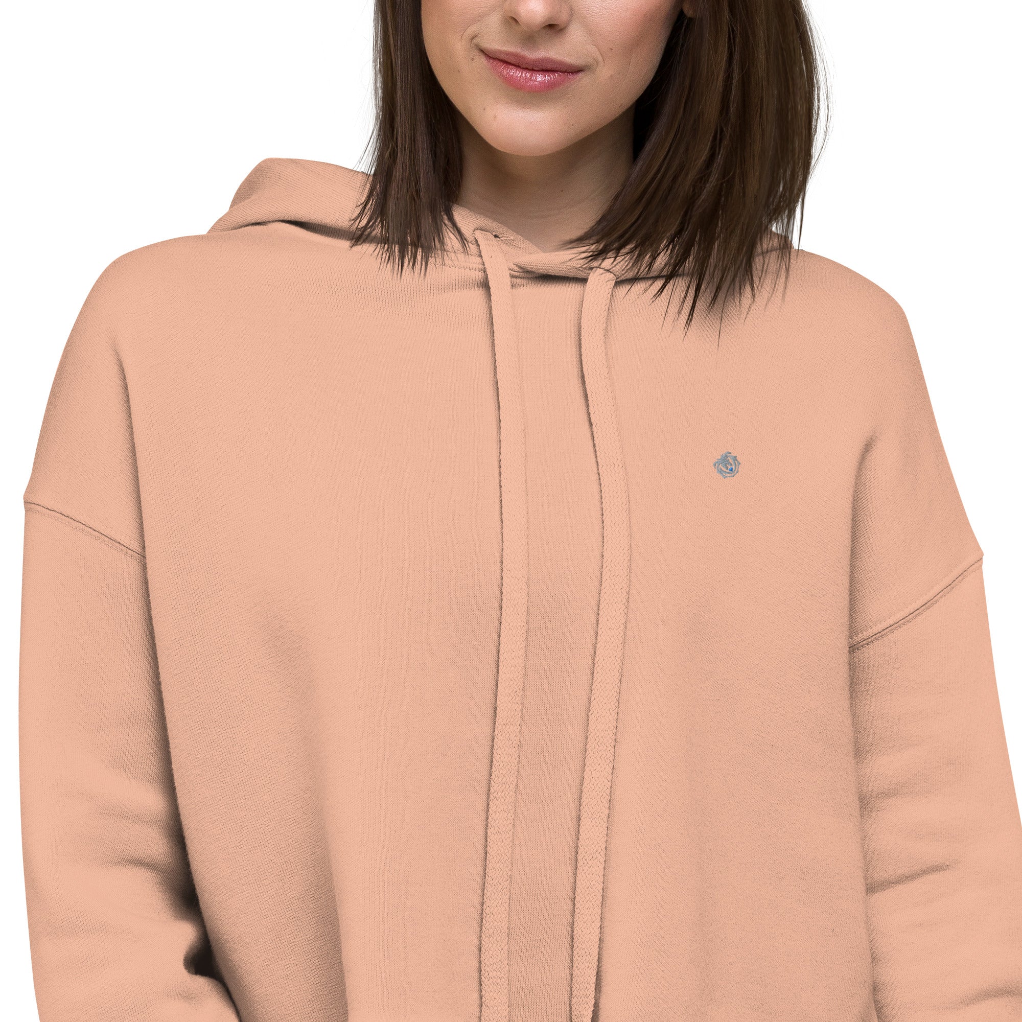 Simple Plain Crop Hoodie