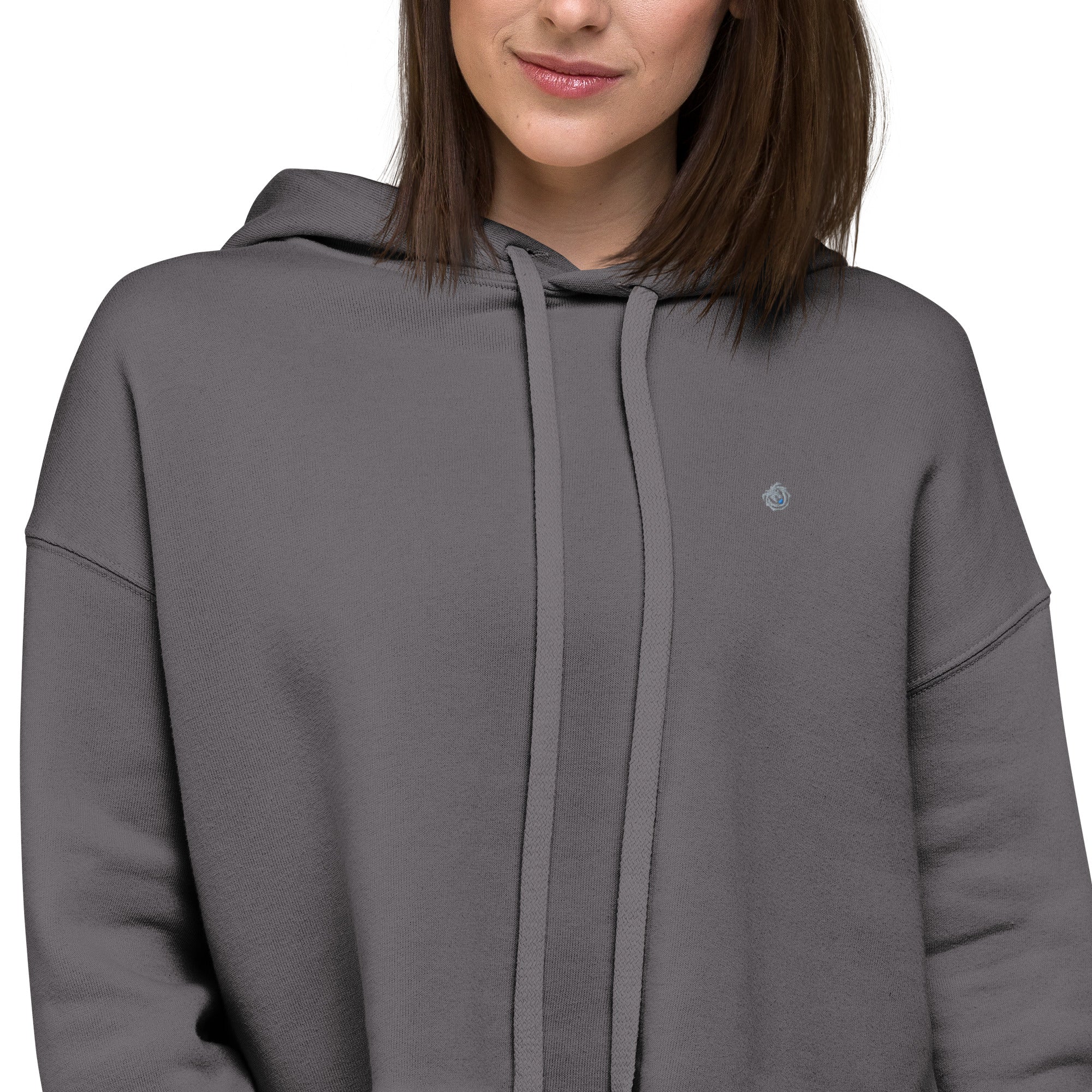 Simple Plain Crop Hoodie