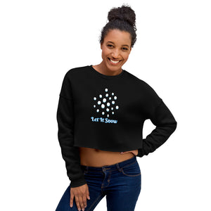 Sweatshirt - Let It Snow Crop