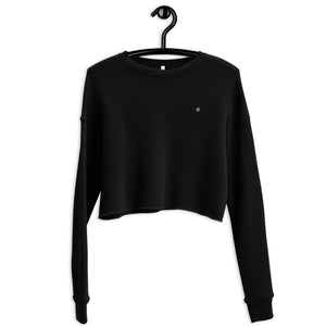 Simple Plain Crop Sweatshirt
