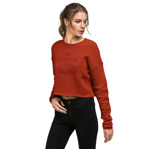 Sweatshirt - Women's Mistletoe Crop