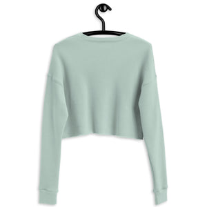 Simple Plain Crop Sweatshirt