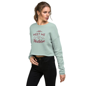 Sweatshirt - Women's Mistletoe Crop