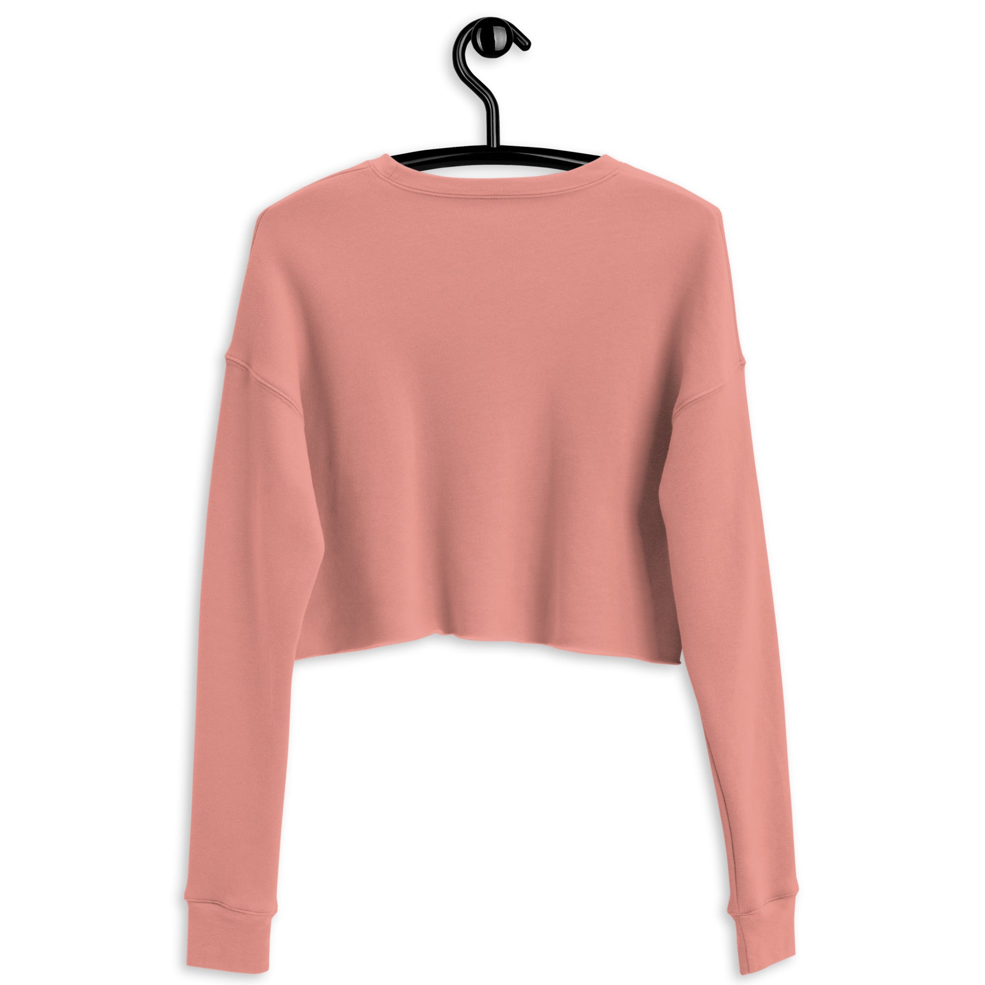 Simple Plain Crop Sweatshirt