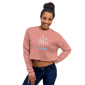 Sweatshirt - Let It Snow Crop