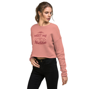 Sweatshirt - Women's Mistletoe Crop