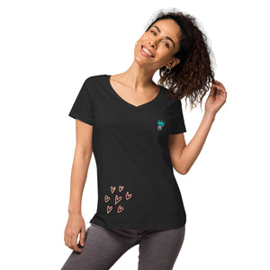 Shirt - Women's Fitted V Neck