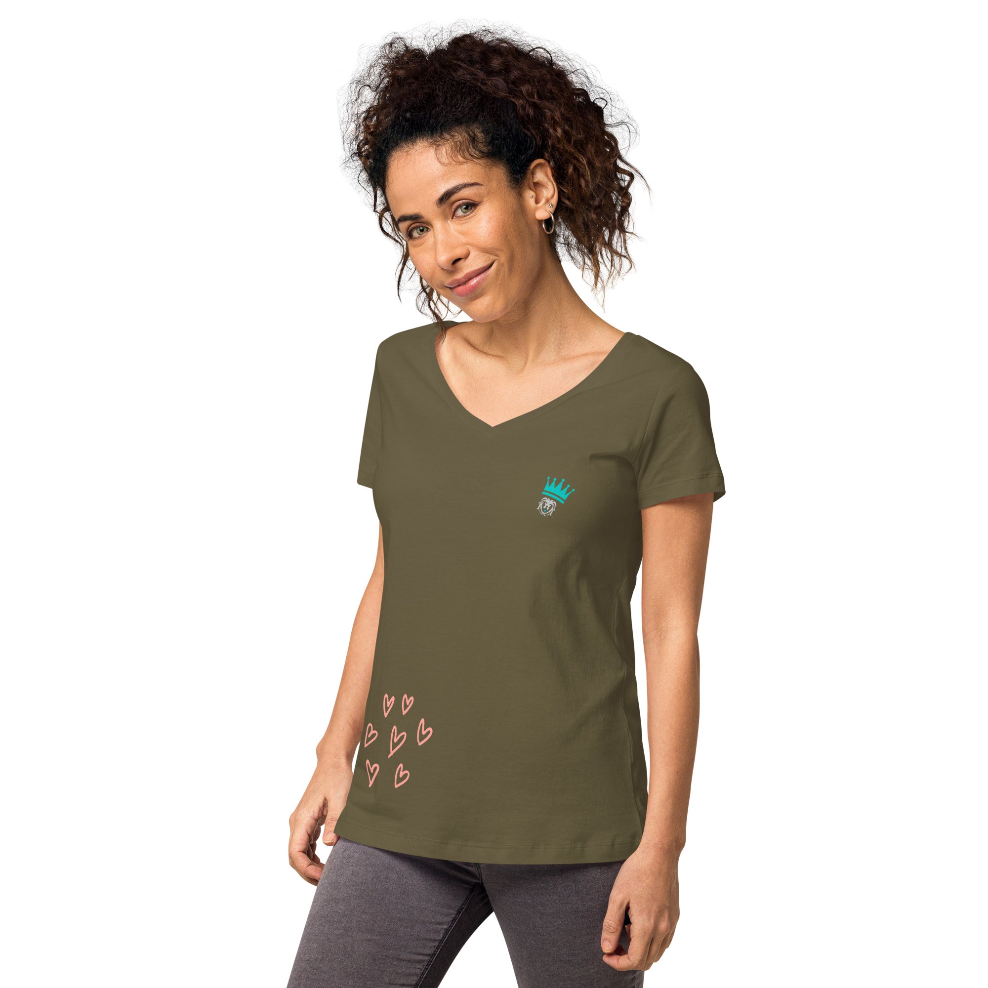 Shirt - Women's Fitted V Neck