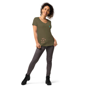 Shirt - Women's Fitted V Neck