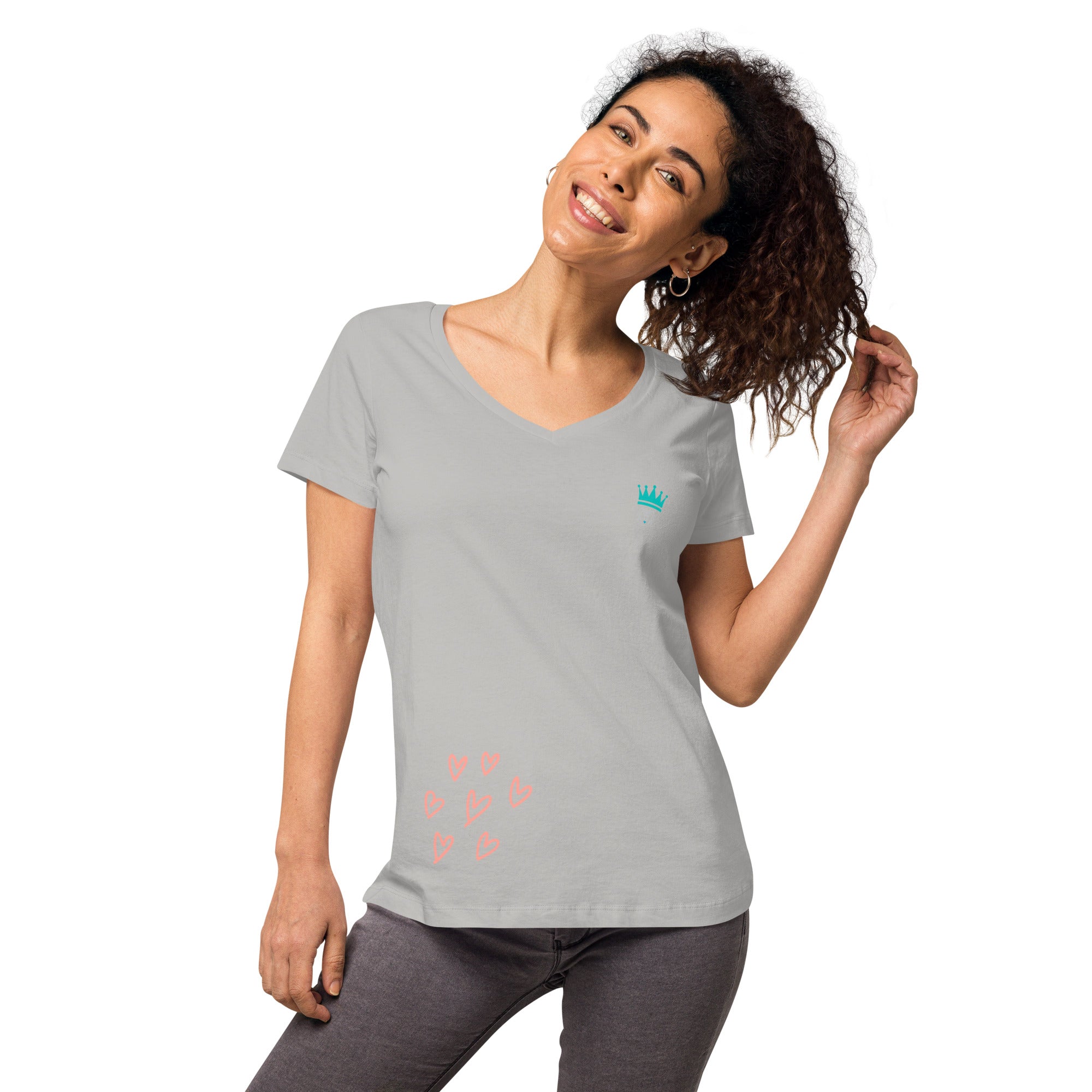 Shirt - Women's Fitted V Neck