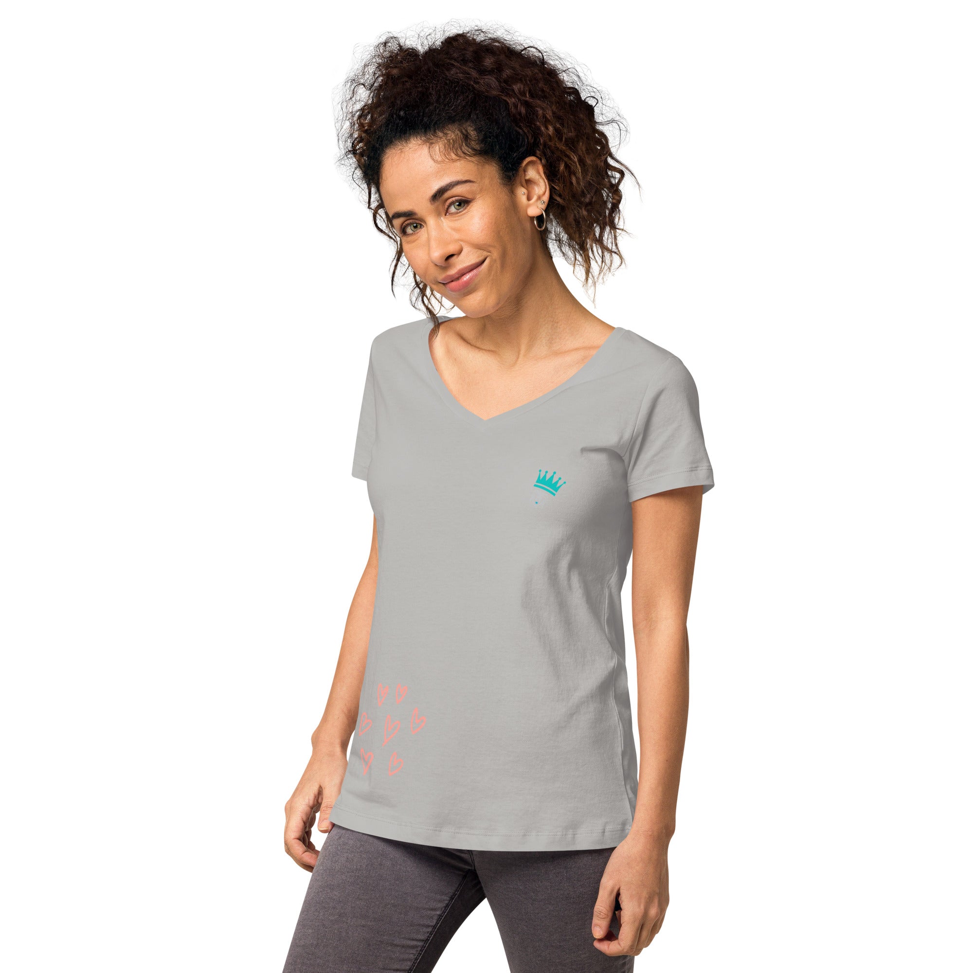 Shirt - Women's Fitted V Neck
