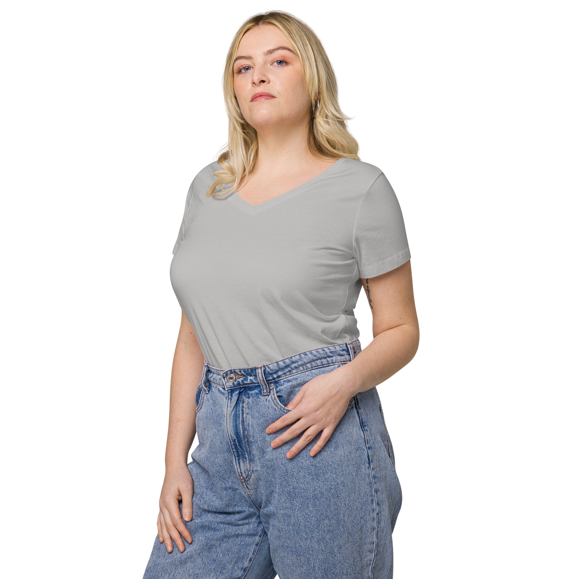 Shirt - Women's Fitted V Neck