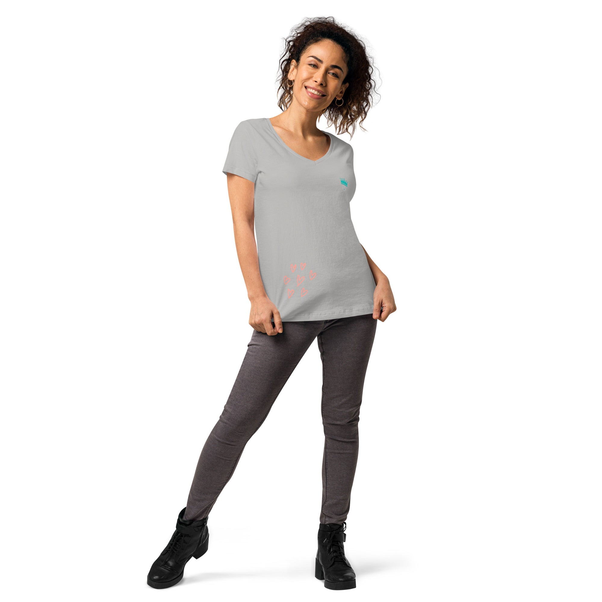 Shirt - Women's Fitted V Neck