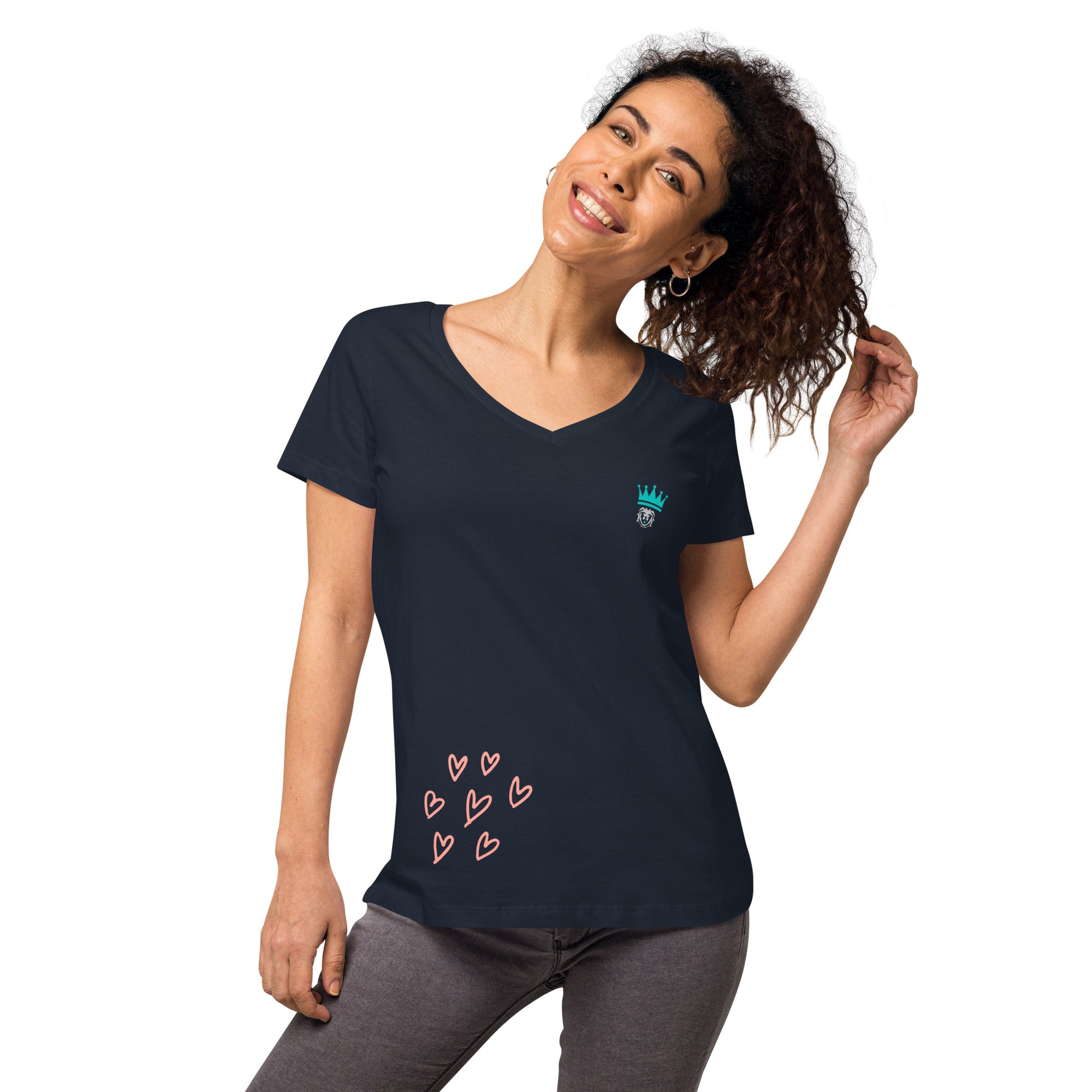 Shirt - Women's Fitted V Neck