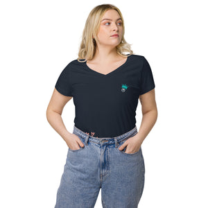 Shirt - Women's Fitted V Neck