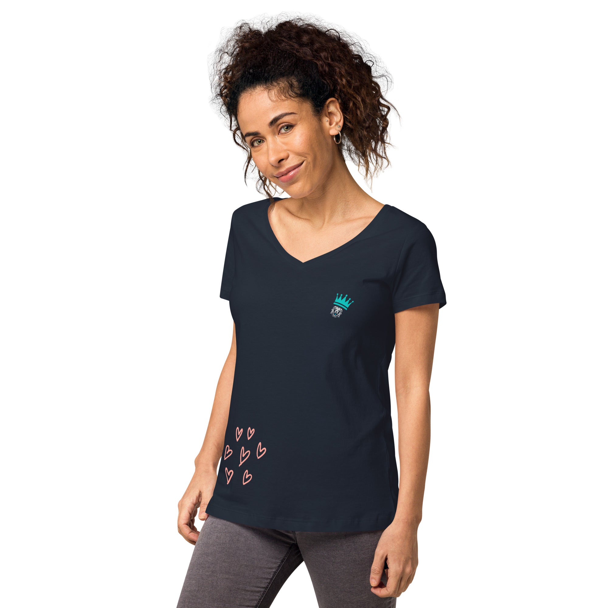 Shirt - Women's Fitted V Neck