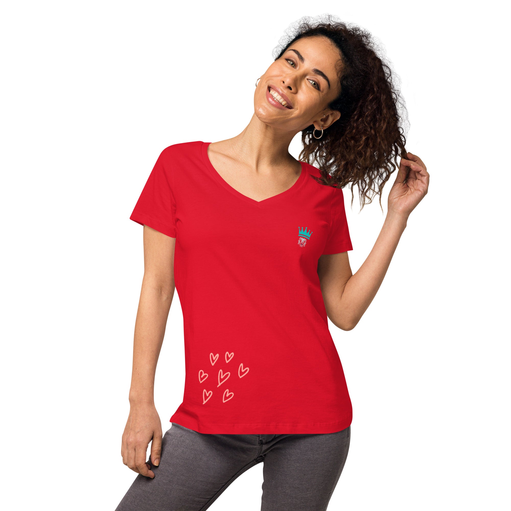 Shirt - Women's Fitted V Neck