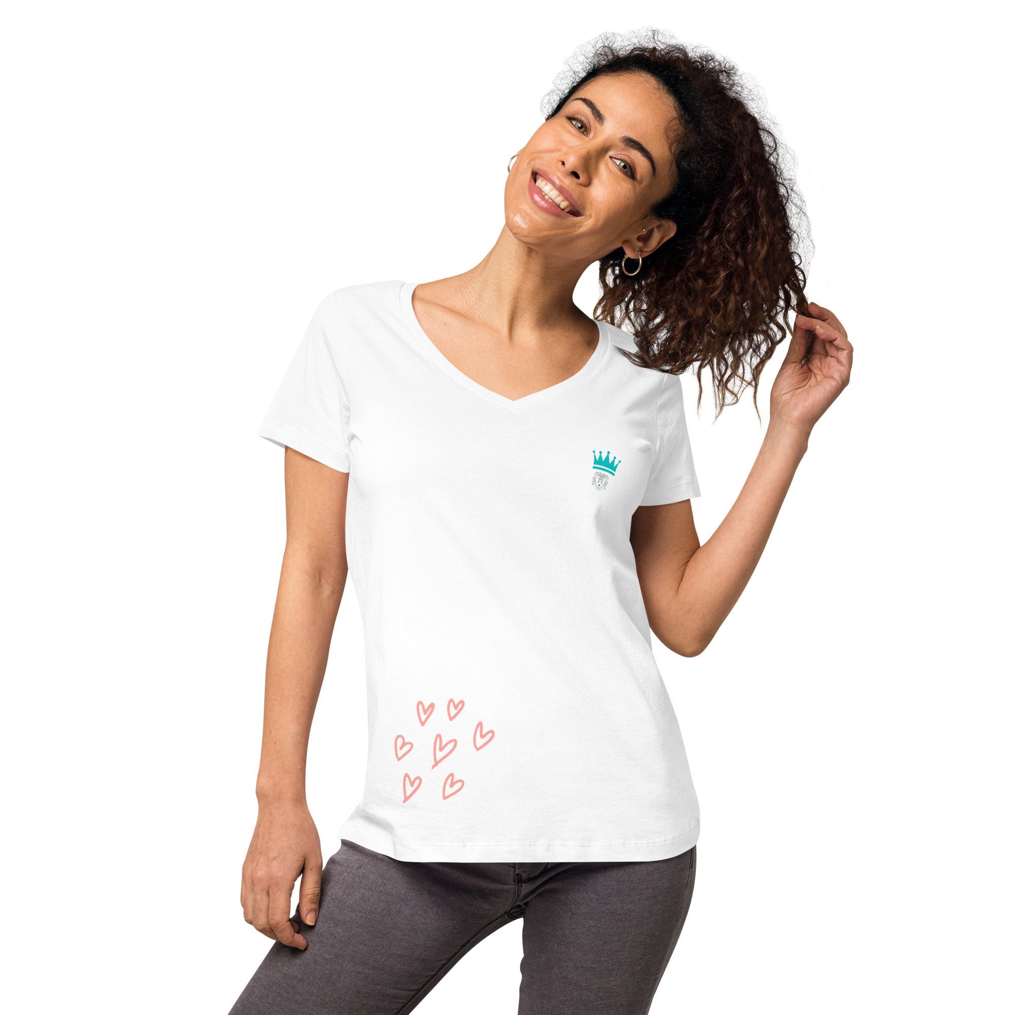 Shirt - Women's Fitted V Neck
