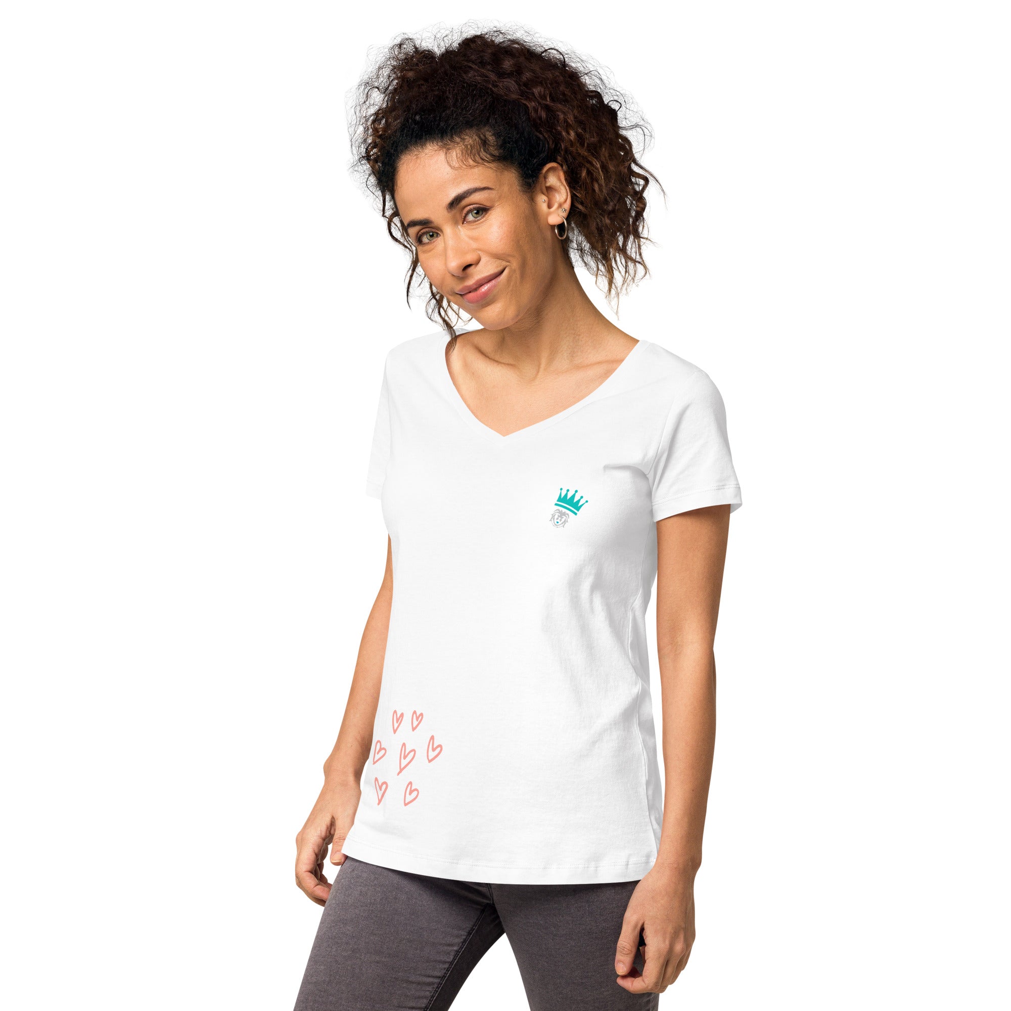 Shirt - Women's Fitted V Neck